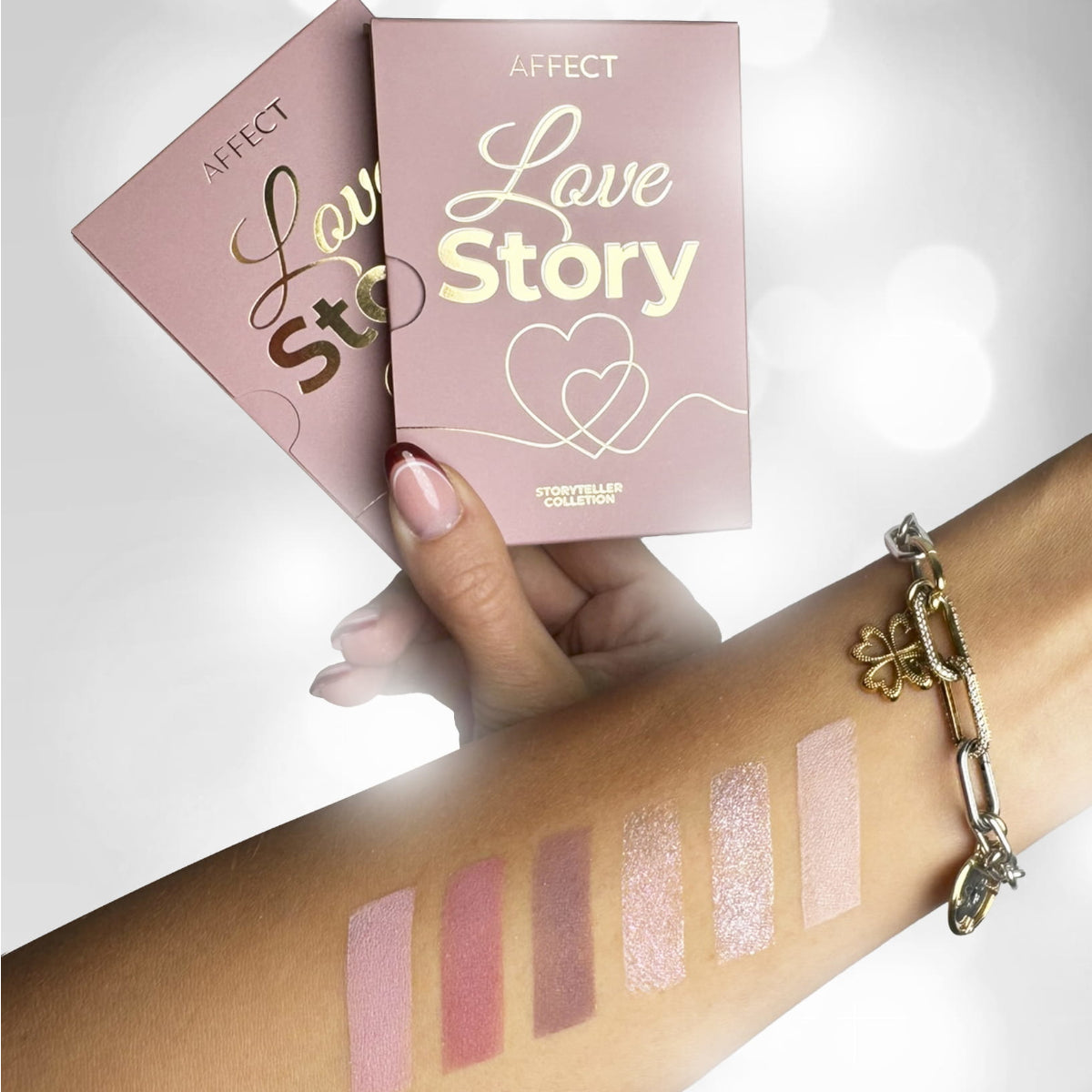 Affect Love Story Mini Eyeshadow Palette Swatch