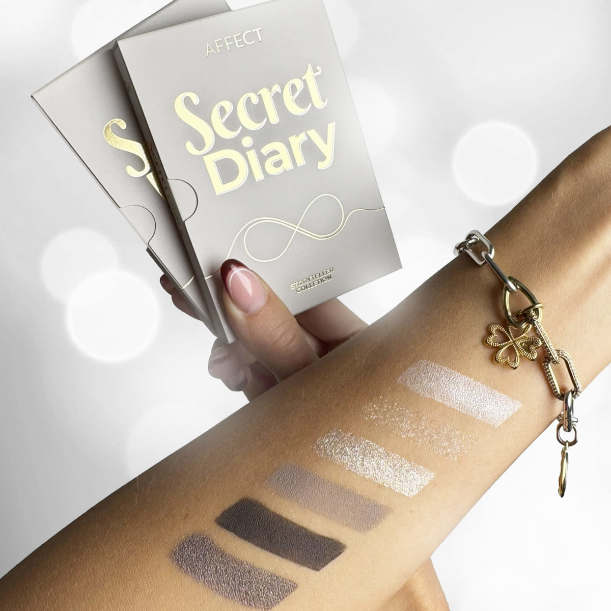 Affect Secret Diary Mini Eyeshadow Palette Swatch