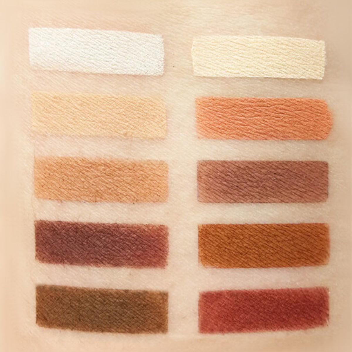 Affect Naturally Matt Eyeshadows Palette Colours Shades