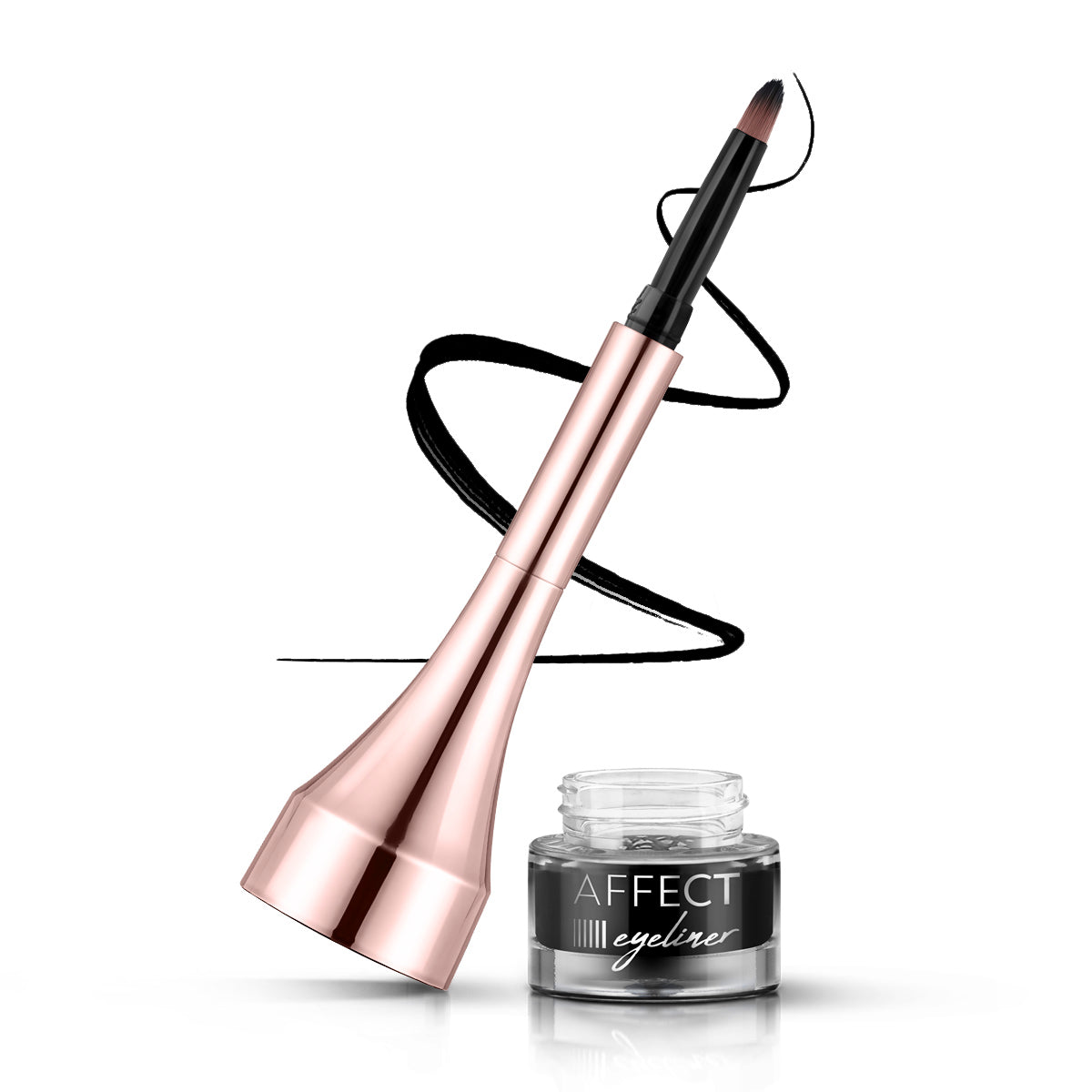 Affect Simple Lines Bleck Eyeliner w Żelu Woodoodporny