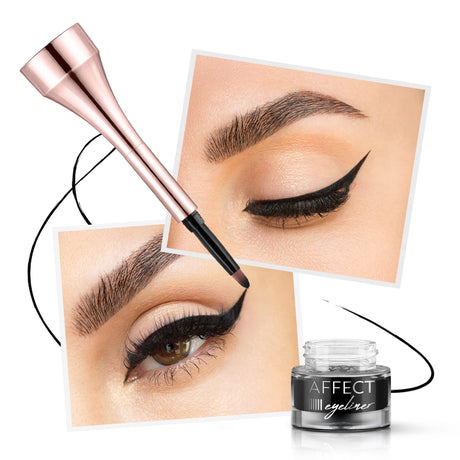 Affect Simple Lines Bleck Eyeliner w Żelu Woodoodporny