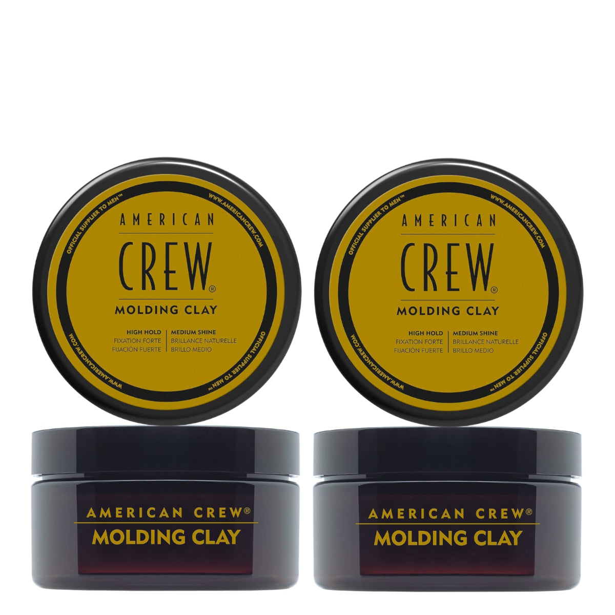 American Crew Molding Clay Duo Bundle 2x85g