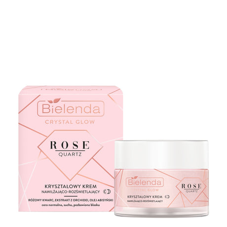 Bielenda Crystal Glow Rose Quartz Moisturising-Illuminating Cream - Roxie Cosmetics