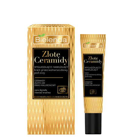 Bielenda Golden Ceramides Smoothing & Moisturizing Anti-Wrinkle Eye Cream 15ml