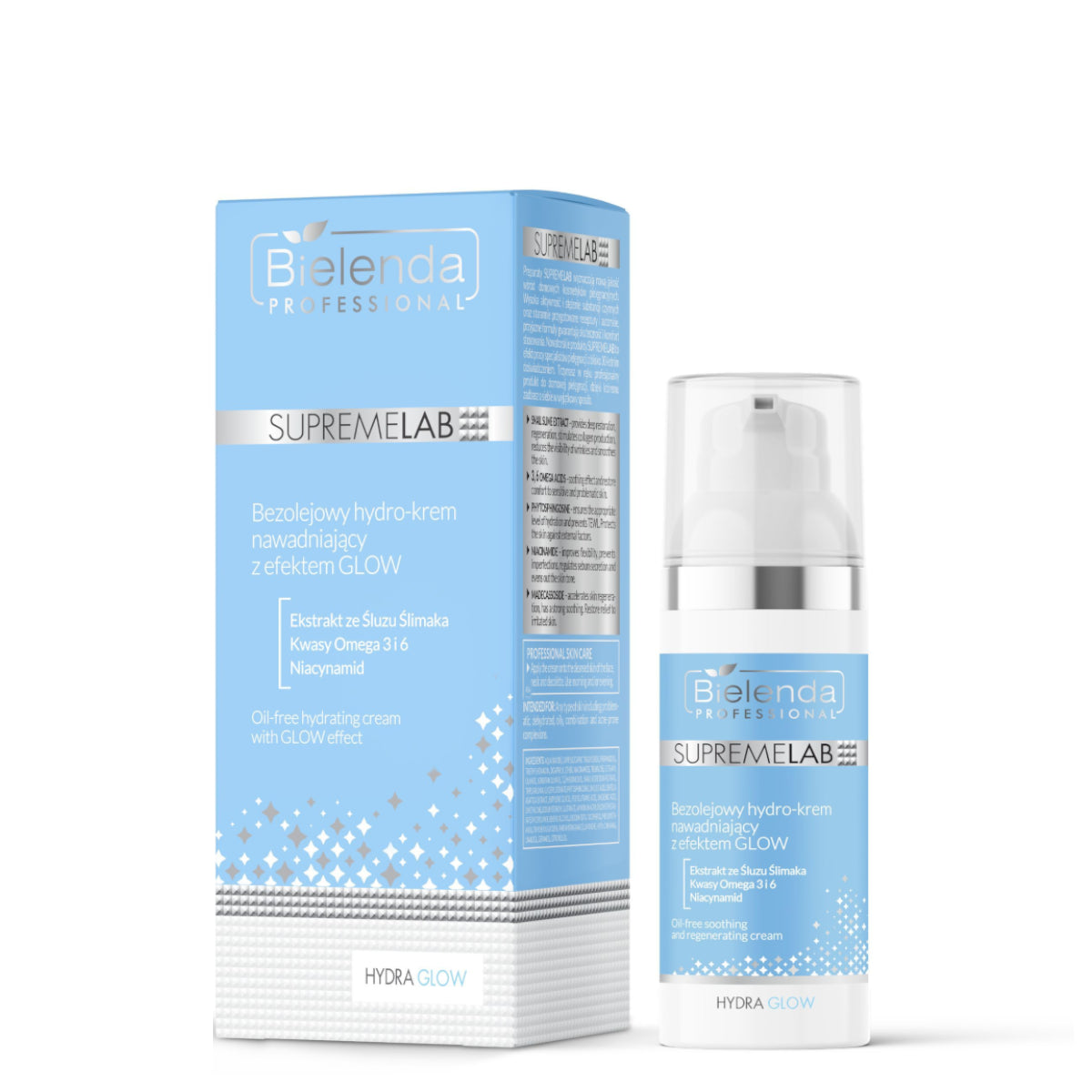 Bielenda Professional SupremeLab Oil Free Hydrating Cream with Niacinamide Glow Effect