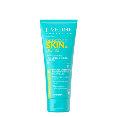 Eveline Perfect Skin Acne Micro-Exfoliating Scrub Paste Mask 3in1 - Roxie Cosmetics