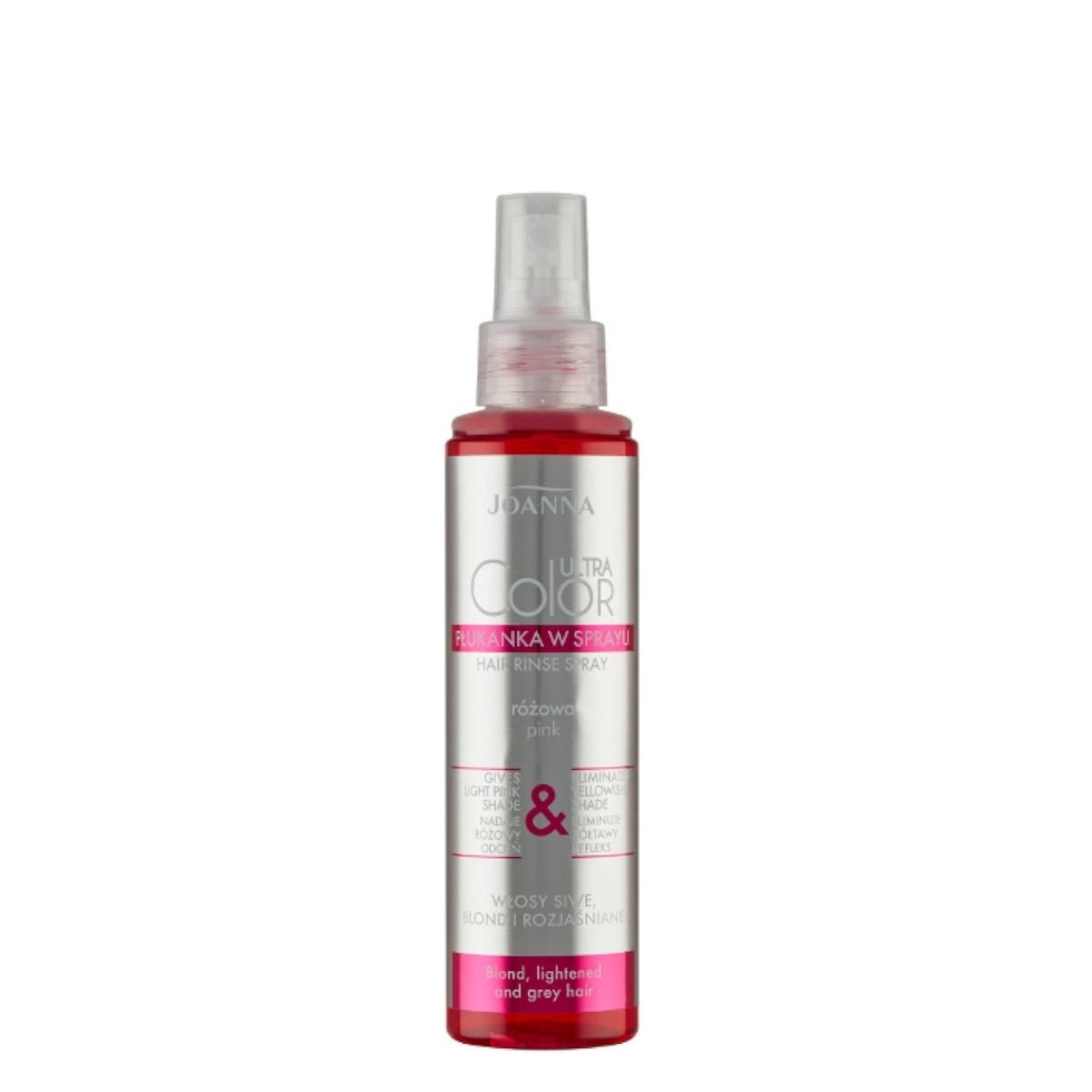 Joanna Ultra Color Pink Hair Rinse Spray Eliminate Yellow Shade 150ml