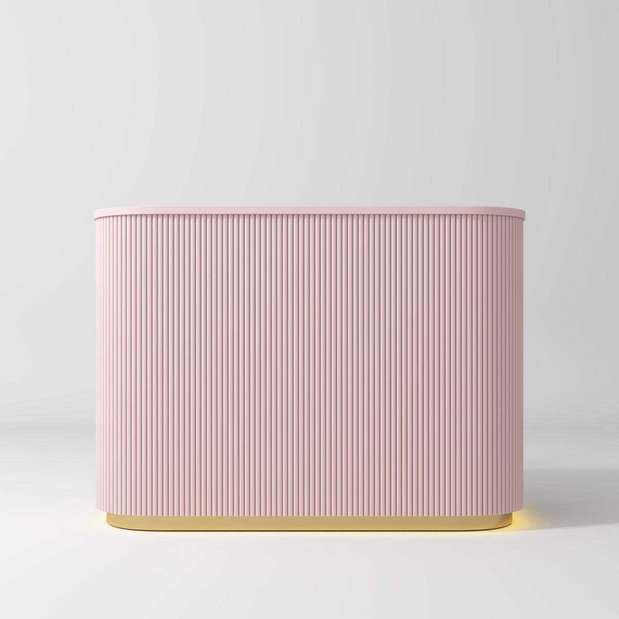 Manufakturo Averne Reception Desk - Sleek & Modern Design with LED Bare Blush