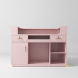 Manufakturo Averne Reception Desk - Sleek & Modern Design with LED Bare Blush