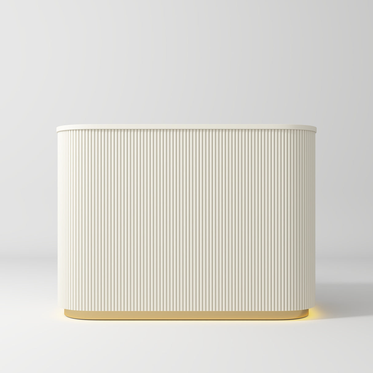 Manufakturo Averne Reception Desk - Sleek & Modern Design with LED Creamy