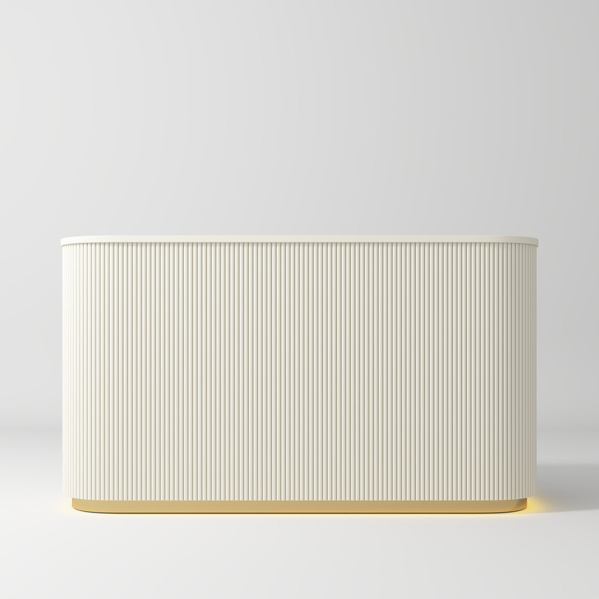 Manufakturo Averne Reception Desk - Sleek & Modern Design with LED Creamy