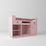Manufakturo Averne Reception Desk - Sleek & Modern Design with LED Bare Blush