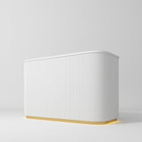 Manufakturo Averne Reception Desk - Sleek & Modern Design with LED White