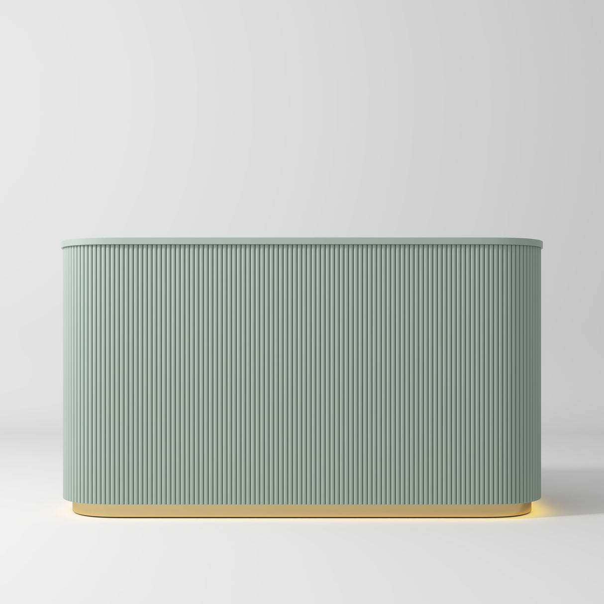 Manufakturo Averne Reception Desk - Sleek & Modern Design with LED Olive