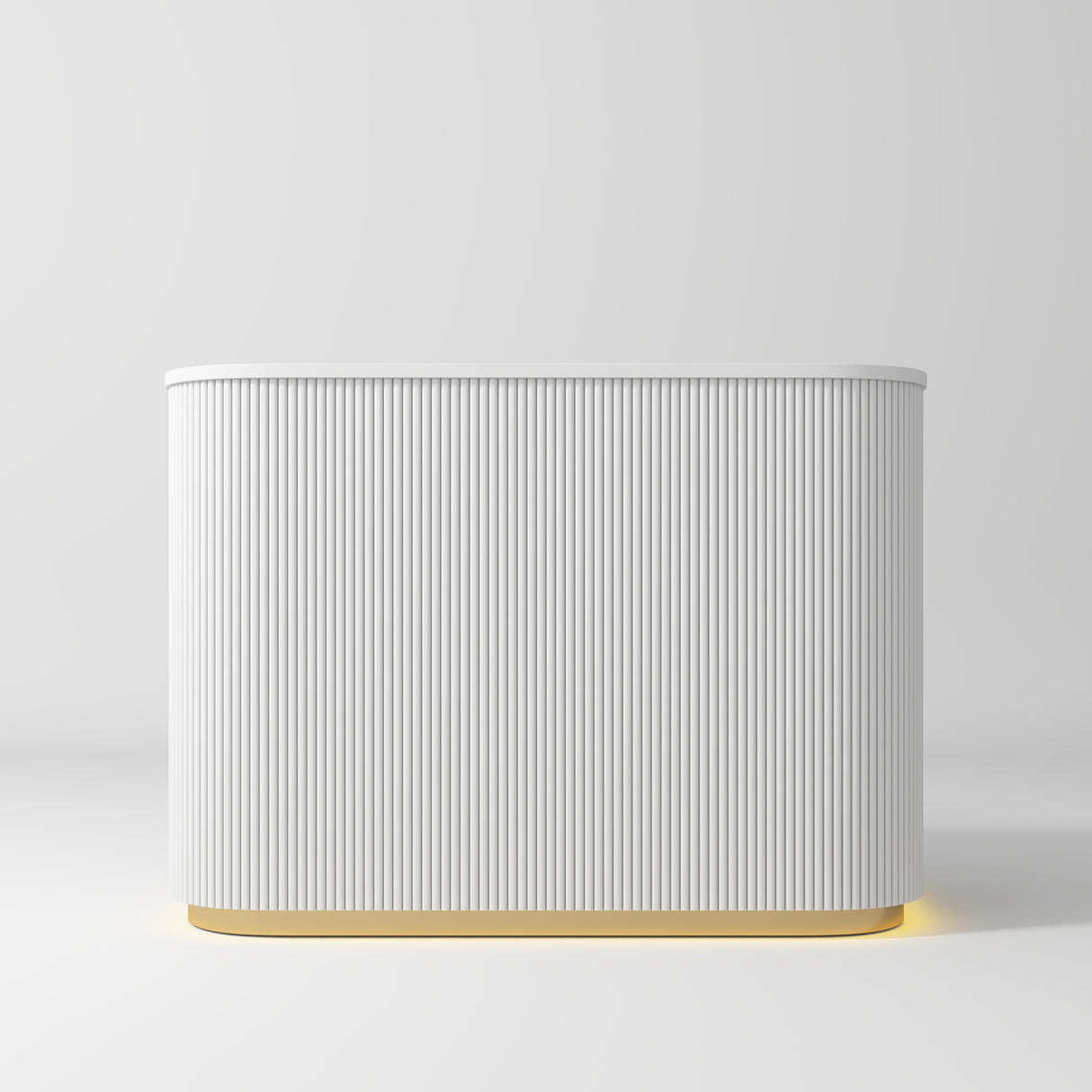 Manufakturo Averne Reception Desk - Sleek & Modern Design with LED White