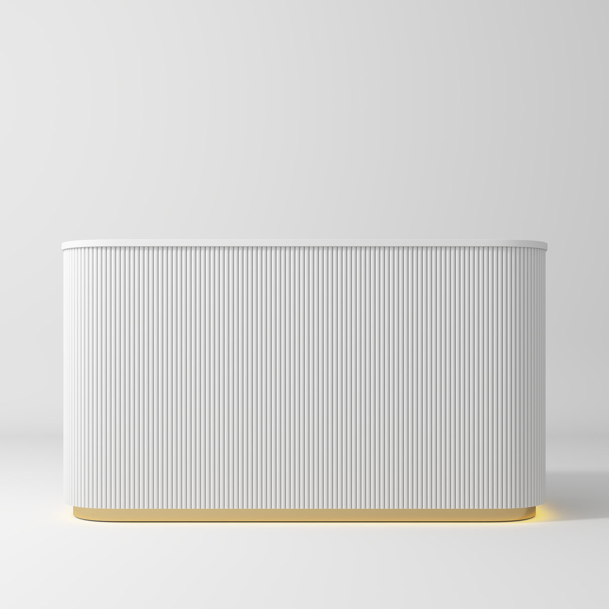 Manufakturo Averne Reception Desk - Sleek & Modern Design with LED White