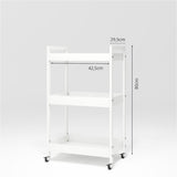 Manufakturo Beauty Trolley Assistant on Wheels White dimensions