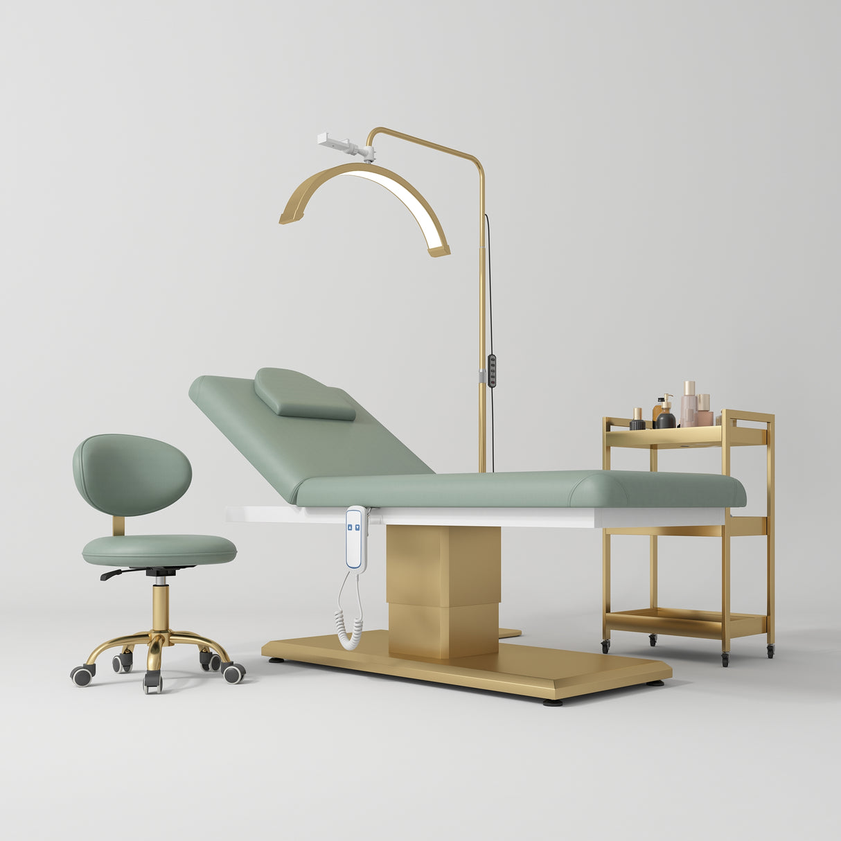 Manufakturo Chérie Premium Electric 4-piece Salon Set Olive