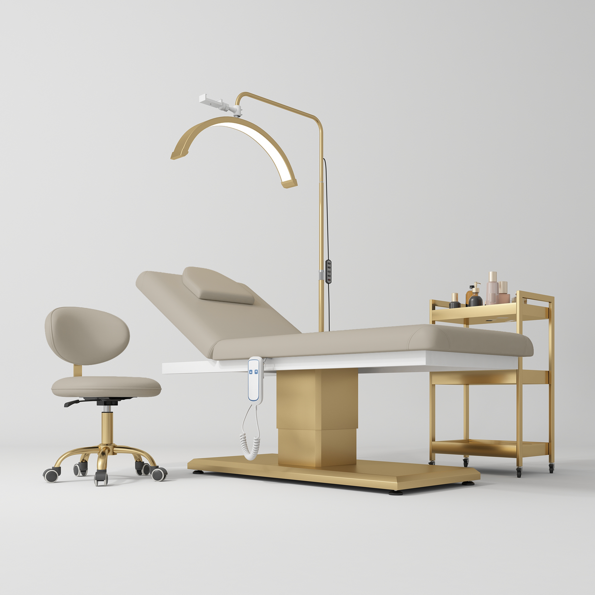 Manufakturo Chérie Premium Electric 4-piece Salon Set Stone Taupe