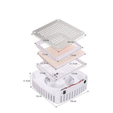Manufakturo Manicure Table Glam Station with Build-in Dust Absorber Bare Blush