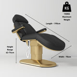 Manufakturo Étoile Black The Complete Studio Set - Beauty Bed, Chair, Moonlight & Trolley