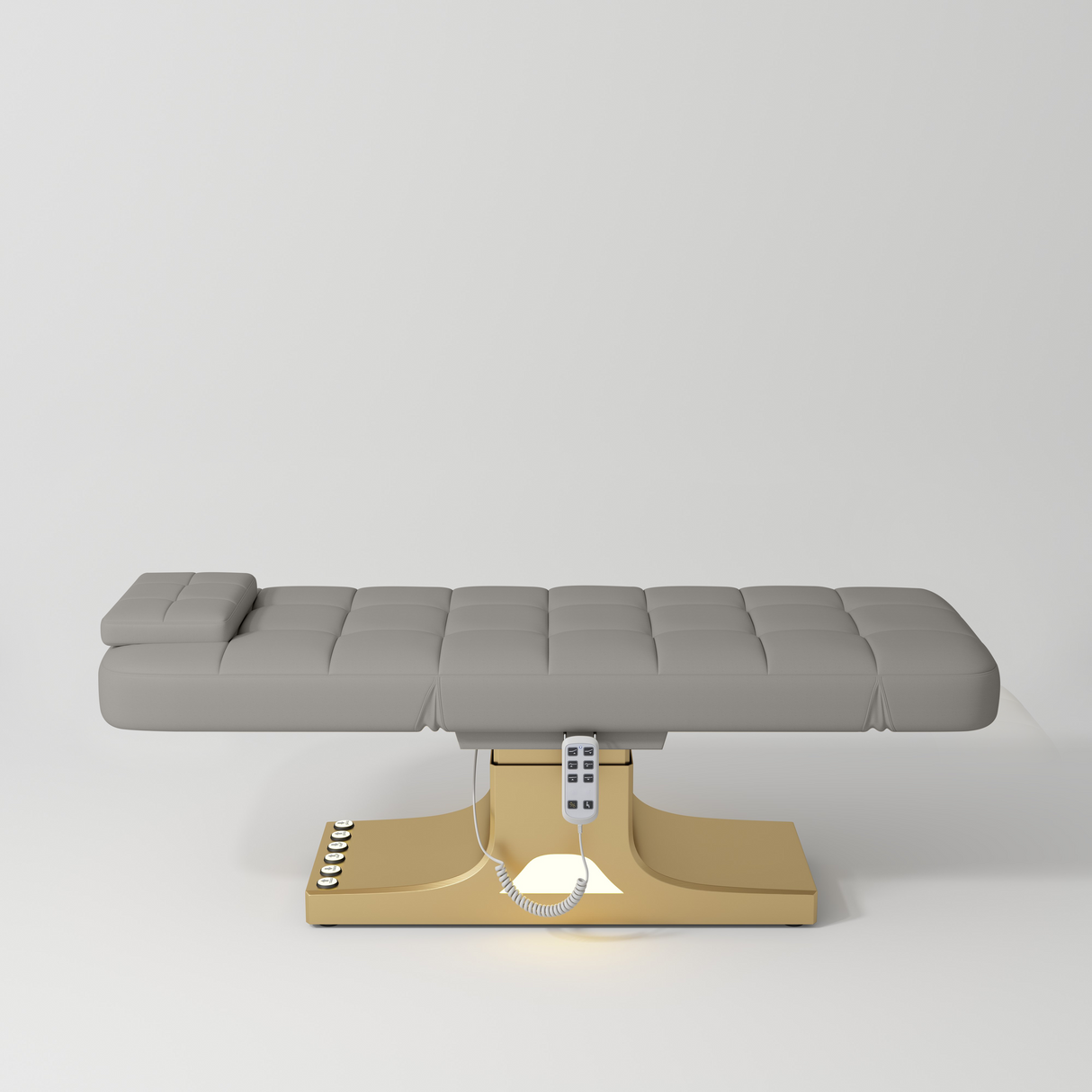 Manufakturo Saphir version A Luxury Electric Lash Beauty Bed - Hand & Foot Controls Pearl Greige