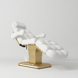 Manufakturo Orielle B White – 4-Piece Beauty Studio Set: Luxury Bed, Chair, Moonlight & Trolley