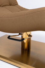 Manufakturo Prestige Caramel – hydraulic pump and upholstery detail
