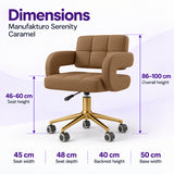 Manufakturo Serenity Caramel – dimensions
