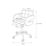 Manufakturo Serenity Salon Chair - 360-Degree Rotation Gold Base Stone Taupe