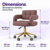 Manufakturo Serenity Dusty Rose – dimensions