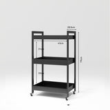 Manufakturo Beauty Trolley Assistant on Wheels Black dimensions