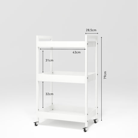 Manufakturo Beauty Trolley Assistant on Wheels White new