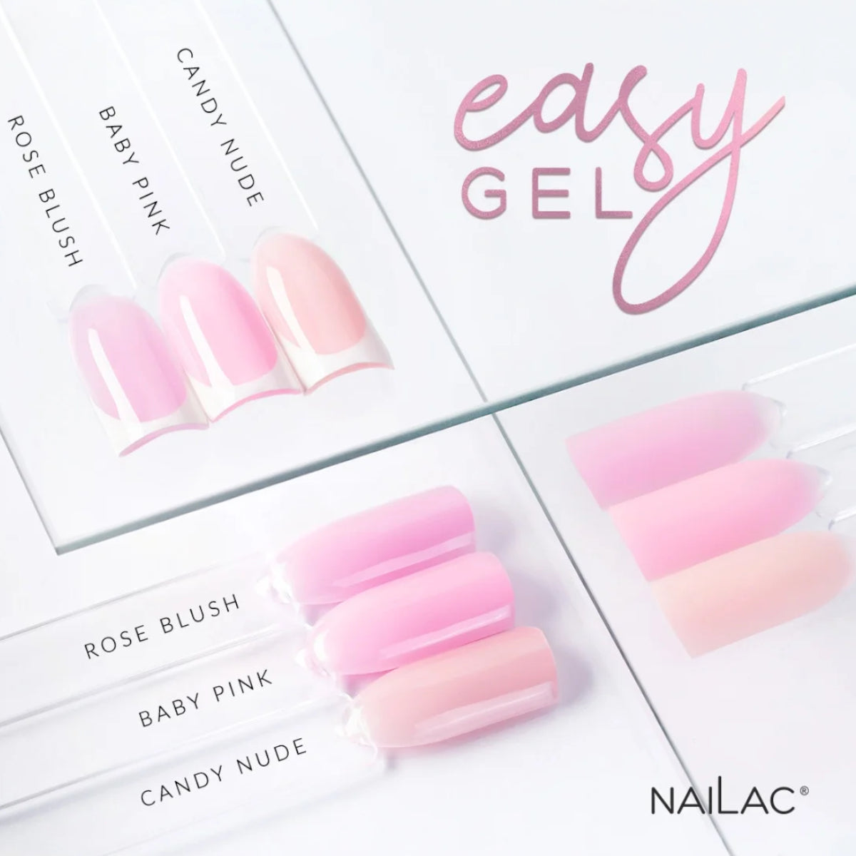 NaiLac EasyGel Nail Builder UV/LED Baby Pink Gel Collection Shade