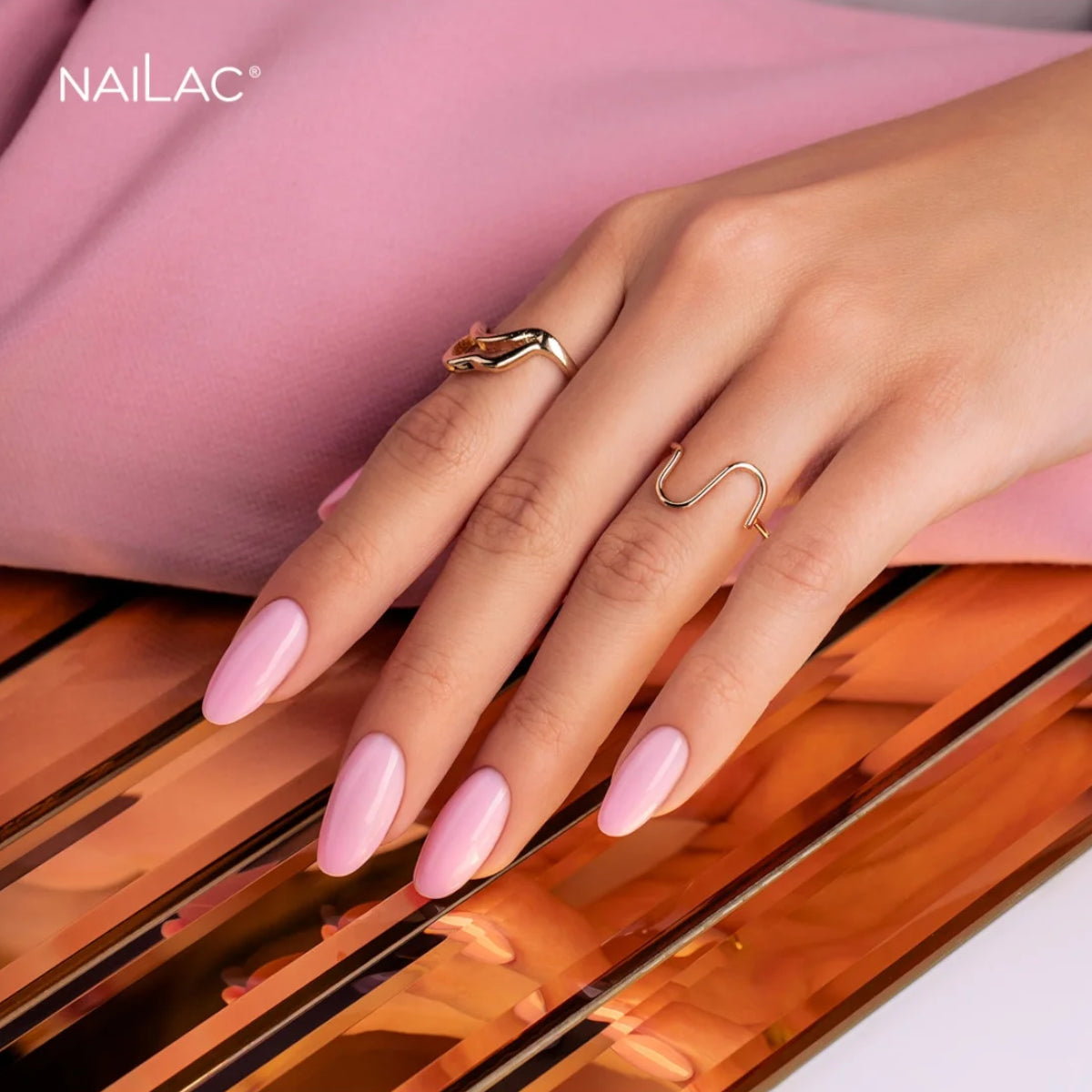 NaiLac EasyGel Nail Builder UV/LED Baby Pink Nails