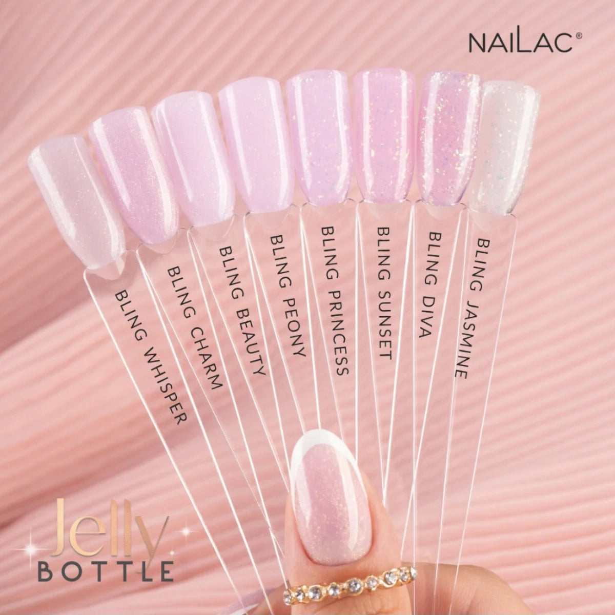 Nailac Jelly Bottle Gel Bling Sunset Collection