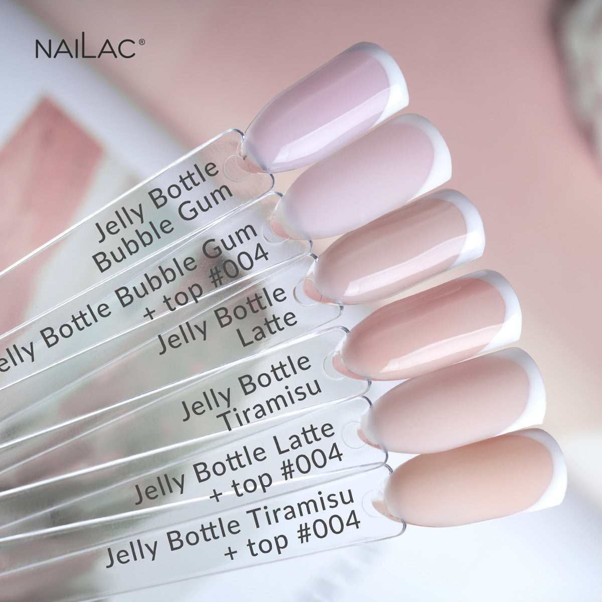 Nailac Jelly Bottle Gel Latte Swatxh