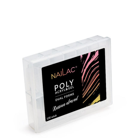 Nailac Poly Acryl&Gel Dual Forms Russian Almond 120Pcs