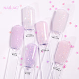 NaiLac Hybrid UV/LED Rubber Base Glow Pink Collection