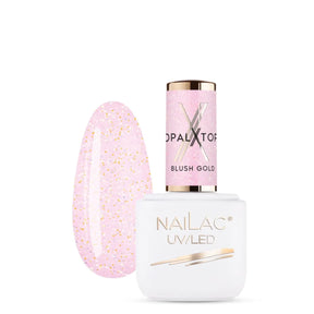 NaiLac Hybrid UV/LED Top OpalX Blush Gold