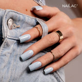 NaiLac Hybrid UV/LED Top OpalX Blush Holo Nails Styling