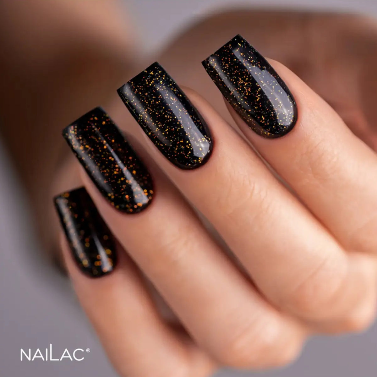 NaiLac Hybrid UV/LED Top OpalX Gold Nails