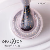 NaiLac Hybrid UV/LED Top OpalX Milky Gold Colour