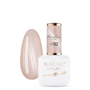 Nailac UV/LED Gel Nail Polish Porcelain Effect 02