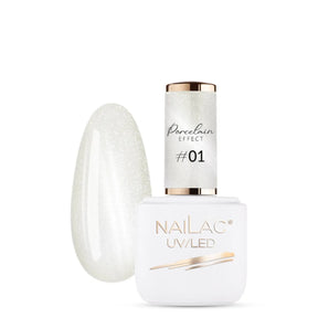 Nailac UV/LED Gel Nail Polish Porcelain Effect 01