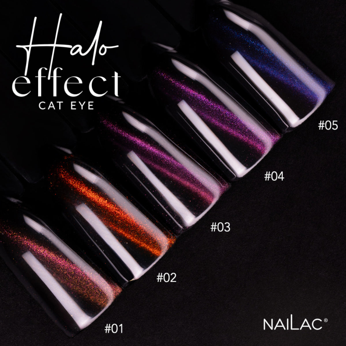 NaiLac UV/LED Gel Nail Polish Halo Effect Cat Eye 03