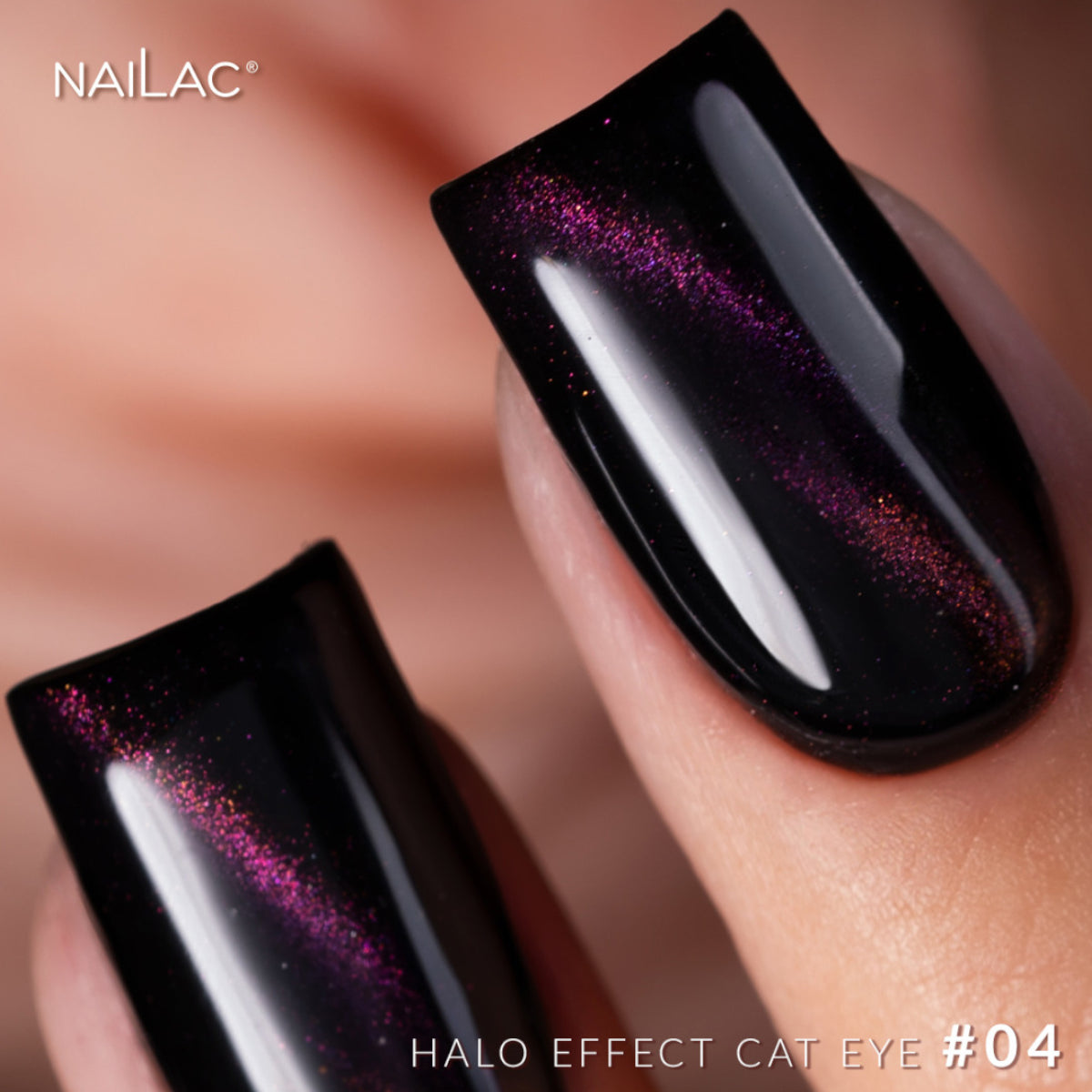 NaiLac UV/LED Gel Nail Polish Halo Effect Cat Eye 04 Nail