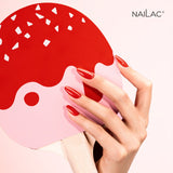 NaiLac UV/LED Gel Nail Polish 485 Red Nails Styling