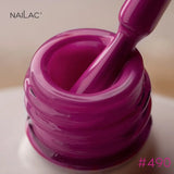 NaiLac UV/LED Gel Nail Polish 490 Pink Swatch