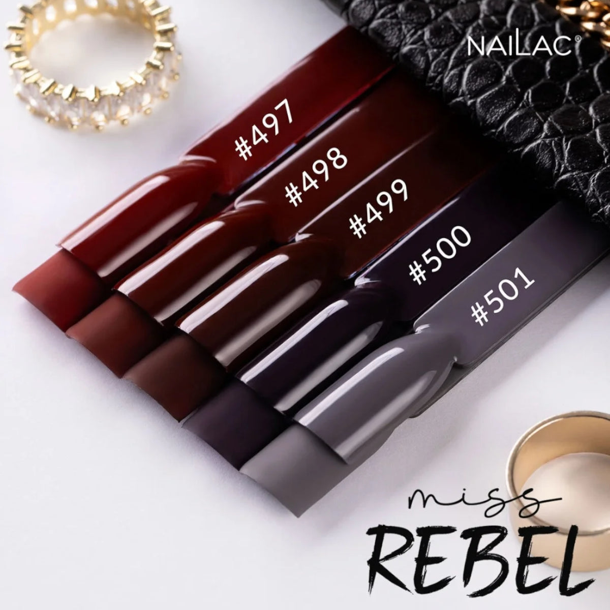 NaiLac UV/LED Gel Nail Polish 497 Miss Rebel Collection